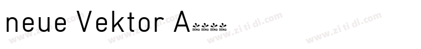 neue Vektor A字体转换
